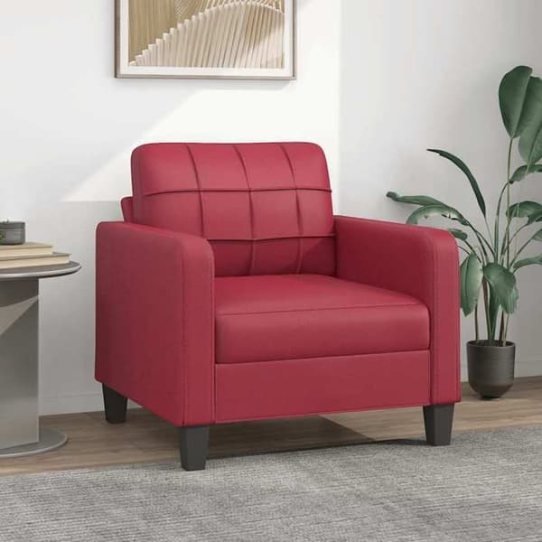 Maison Exclusive - Rød bordeaux Stol 60 cm Simililæder