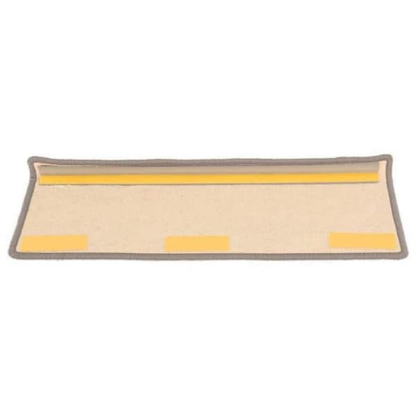 Maison Exclusive - Trappe tæppe 15 dele 65 x 21 x 4 cm Mørk beige Rektangulær kant