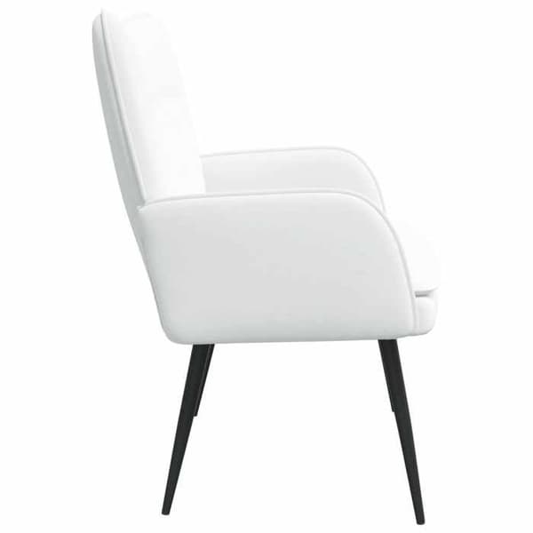 Maison Exclusive - Soffa 2 platser Vit 115 x 61 x 87 cm Tyg