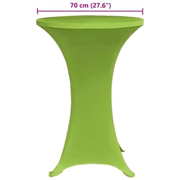Maison Exclusive - Utsträckbara bordsöverdrag 4 st 70 cm Grön