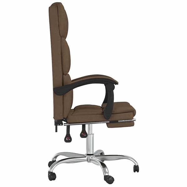 Maison Exclusive - Brun stof kontorstol med vippefunktion