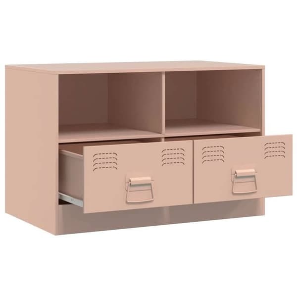 Maison Exclusive - TV-møbler 2 stk rosa 67x39x44 cm stål