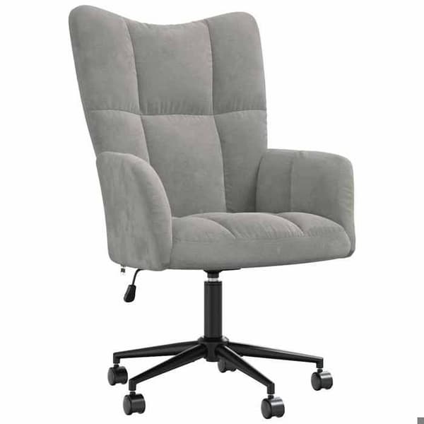 Maison Exclusive - Ljusgrå Velour Relaxstol