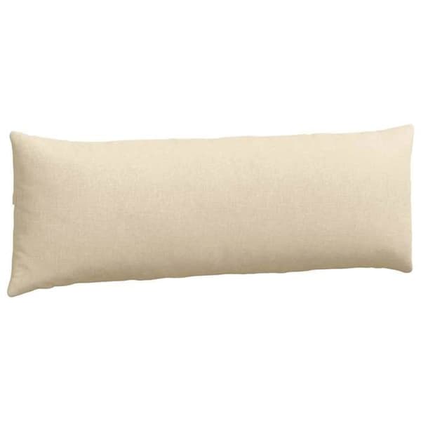 Soffkuddar - EXKLUSIVT HEM - 120 x 40 cm (set om 2) - Kräm - Dragkedjefodral - Polyesterfyllning Grädde