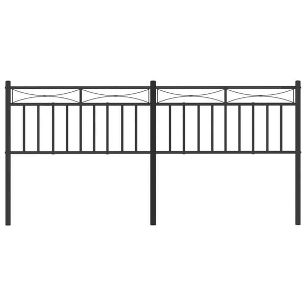 Maison Exclusive - Erstatnings hovedgærde i sort metal 193 cm