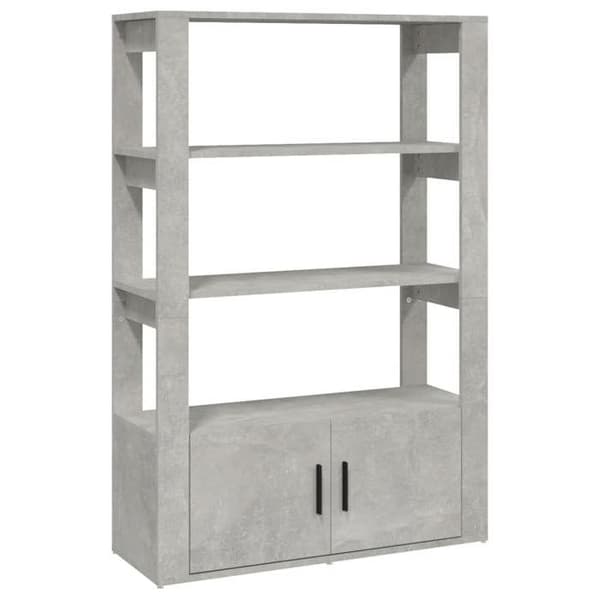 Maison Exclusive - Buffet Grå beton 80x30x119,5 cm Ingeniørtræ