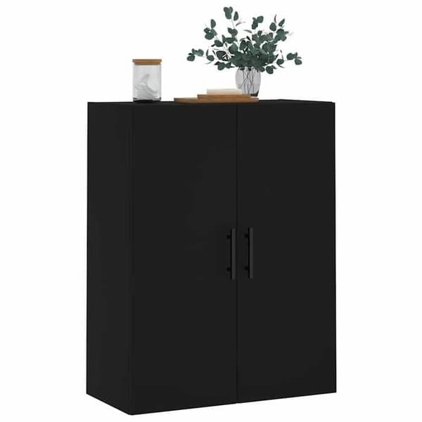 Maison Exclusive - Væghængt skab sort 69,5x34x90 cm