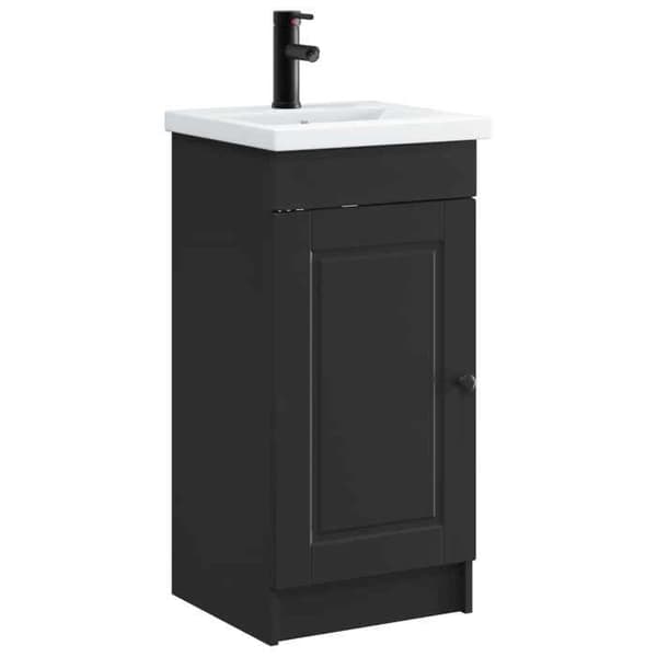 Maison Exclusive - Badeværelsesmøbel med sort vask 42 x 40 x 84,5 cm