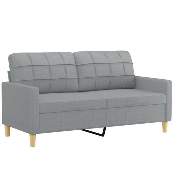 Maison Exclusive - Sæt af 3 sofaer med lysegrå puder i stof