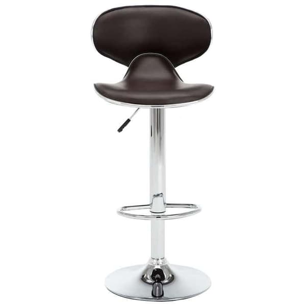 Maison Exclusive - Barstolar 2 st brun konstläder