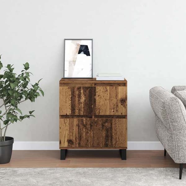 Buffé - EXKLUSIVT HUS - 60 x 35 x 70 cm - Ingenjörsträ - Brun - Nutida