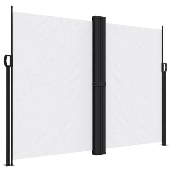 Maison Exclusive - Vit utdragbar sidokappa 180x1000 cm
