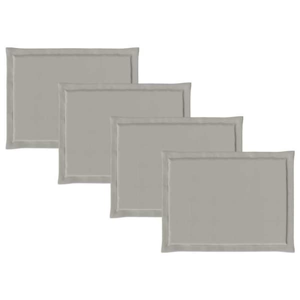 Sittkuddar - EXKLUSIV HEM - 4-pack - Väderbeständig polyester - Ljusgrå - 47 x 36 x 2 cm Ljusgrått