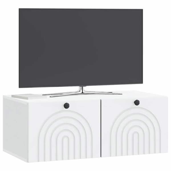 Maison Exclusive - Väggmonterad TV-möbel Vit 78,5 x 41 x 30 cm Ingenjörsträ Vit