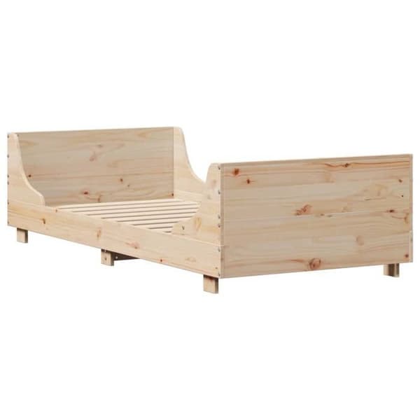 Maison Exclusive - Sängynrunko ilman patjaa 90x200 cm massiivipuusta