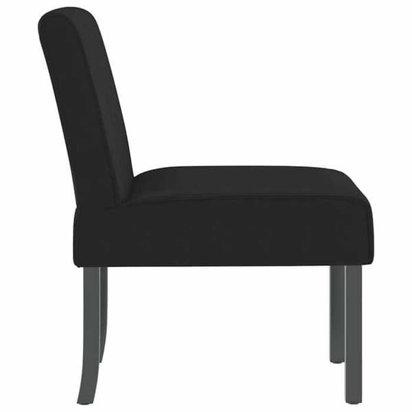 Maison Exclusive - Stol uden armlæn sort velour