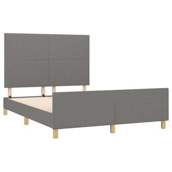 Maison Exclusive - Sengebund uden madras grå 140x200 cm stof