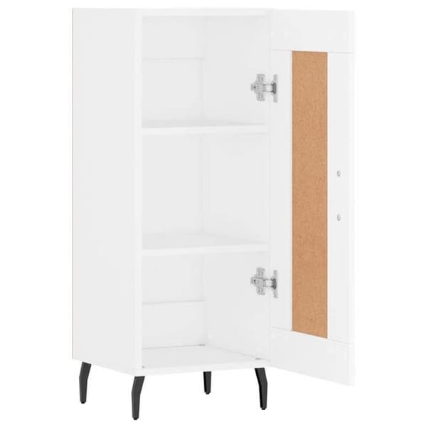 Maison Exclusive - Vit buffé 34,5x34x90 cm ingenjörsträ