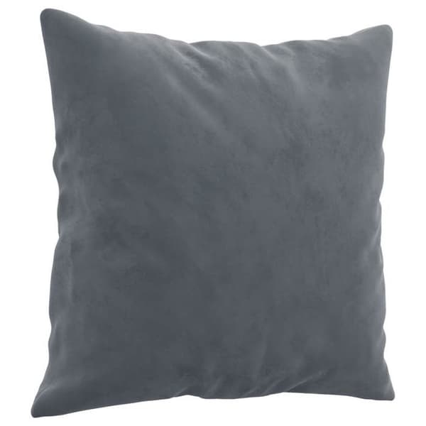 Maison Exclusive - 2-personers sofa med mørkegrå puder 140 cm velour Mörkgrå