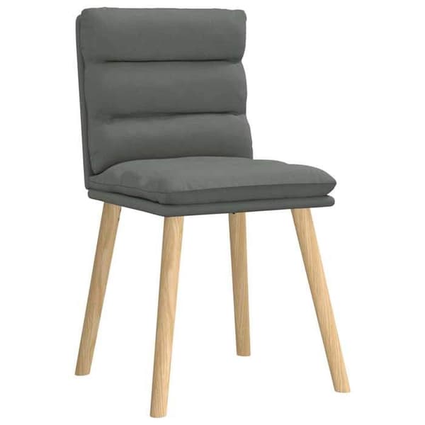 Maison Exclusive - Ruokatuolit 6 kpl tummanharmaa kangas