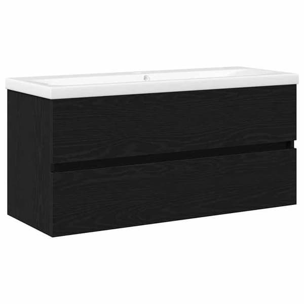 Maison Exclusive - Badeværelsesvaskeskab i sort eg 100 x 39 x 62 cm