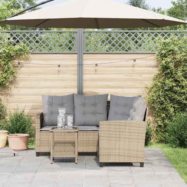 Maison Exclusive - Have sofa med bord og puder i L-form beige