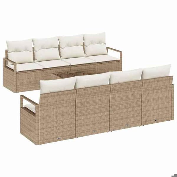 Maison Exclusive - 7-delt sofa sæt 6-pladser beige og creme
