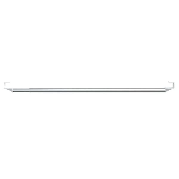Maison Exclusive - Gardinstänger 2 st vit och silver 60-105 cm aluminium