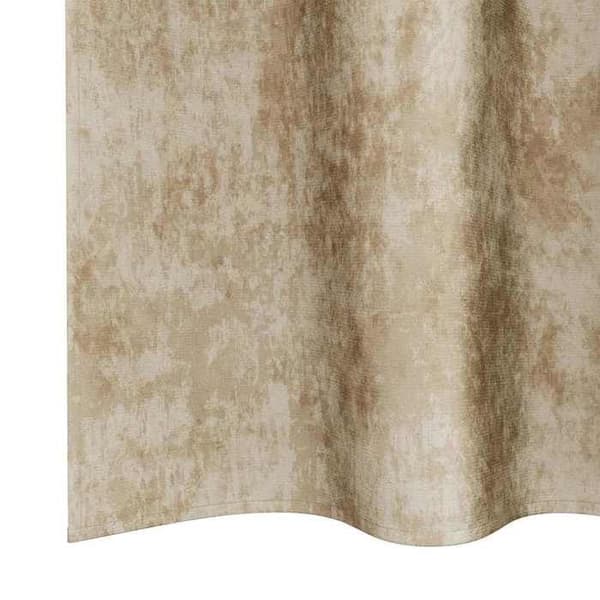 Maison Exclusive - Gardiner i sammet 2 st Kräm 175 x 140 cm Sammet Grädde