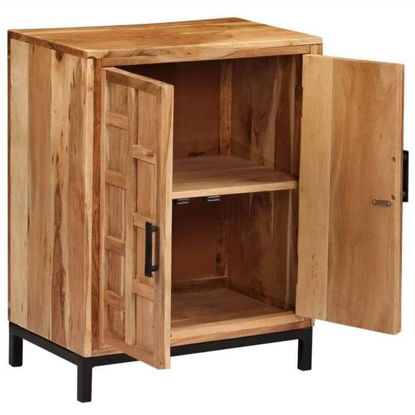 Maison Exclusive - Buffet i solid akacietræ 60x35x76 cm Brun brun