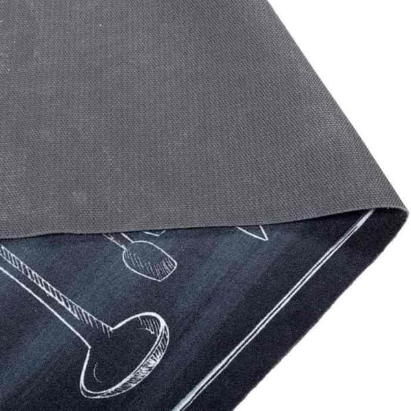 Maison Exclusive - Køkkenteppet Sort 150 x 45 cm Velour