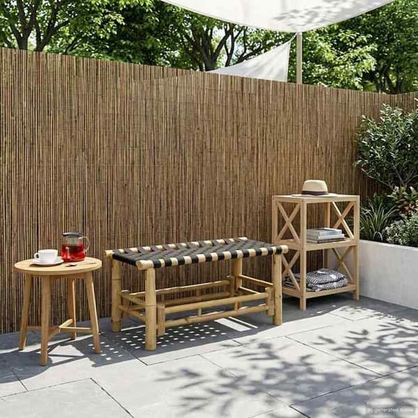 Maison Exclusive - Bänk för trädgård 80 x 38 x 40 cm Naturlig bambu Rektangulär