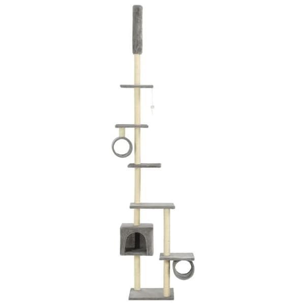 Maison Exclusive - Kattträd med sisal klöstrumpor 260 cm Grå grå