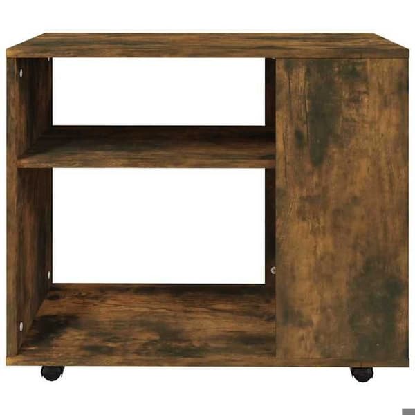 Maison Exclusive - Sidobord Ek rökig 70x35x60,5 cm Ingenjörsträ