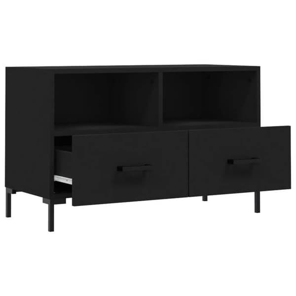Maison Exclusive - TV Møbel Sort 80x36x50 cm Ingeniørtræ