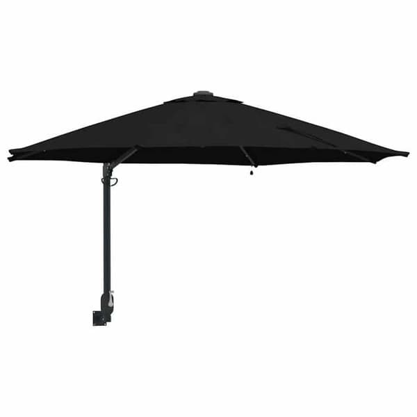 Maison Exclusive - Puutarhavarjo 248 x 248 x 148 cm Polyesteri ja Musta Teräs