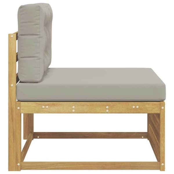 Maison Exclusive - Sofa til udendørs brug i massiv hvid akacietræ Vit
