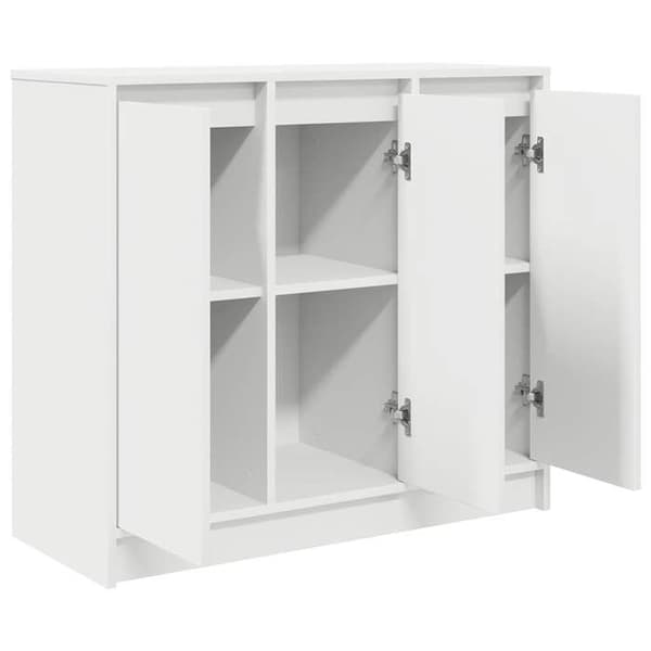Maison Exclusive - Hvidt buffet 85x34x76 cm i ingeniørtræ Vit