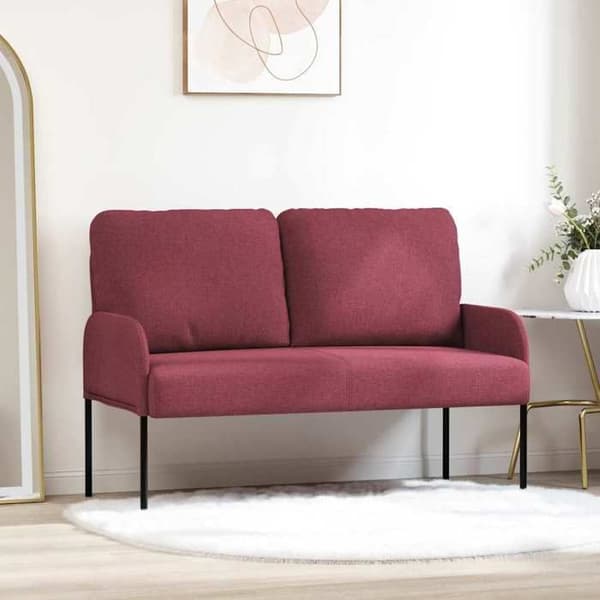 Maison Exclusive - Sofaer med pude 110cm Bordeaux Krydsfiner