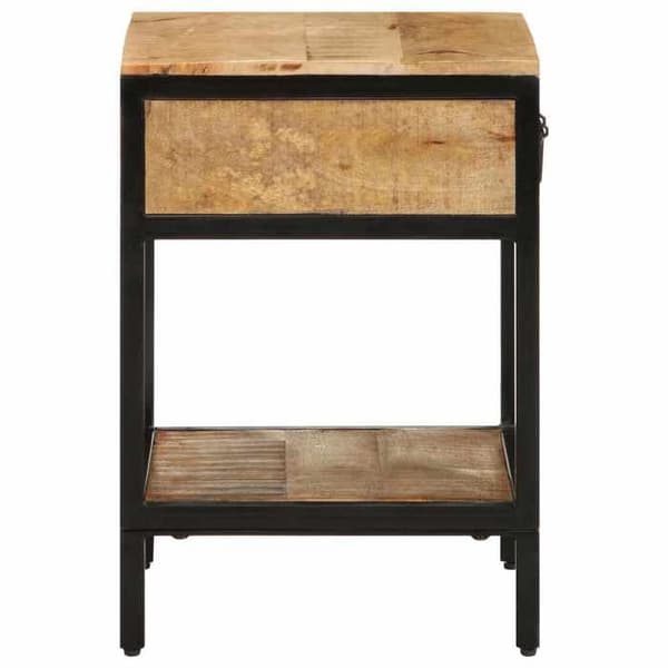 Maison Exclusive - Natbord med skuffe Brun 40 x 35 x 50 cm