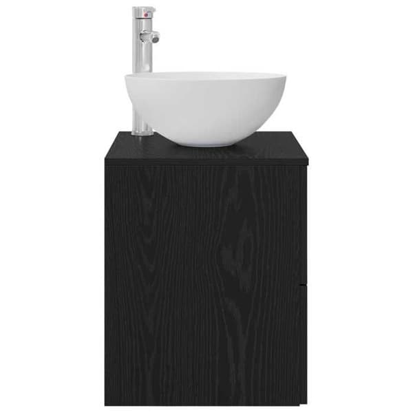 Eksklusiv hus - Vægmonteret vaskeskab Sort eg 49,5 x 41 x 64,5 cm