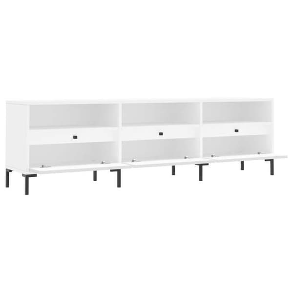 Maison Exclusive - TV-möbel vit 150x30x44,5 cm ingenjörsträ