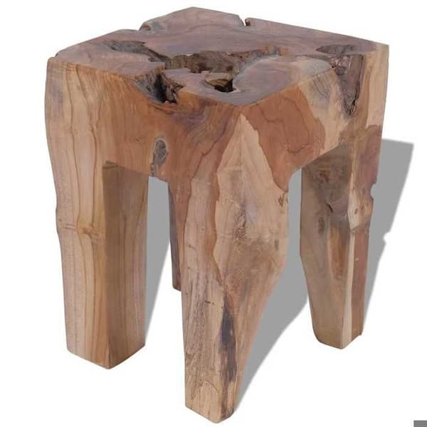 Maison Exclusive - Massiv teaktræ stool brun