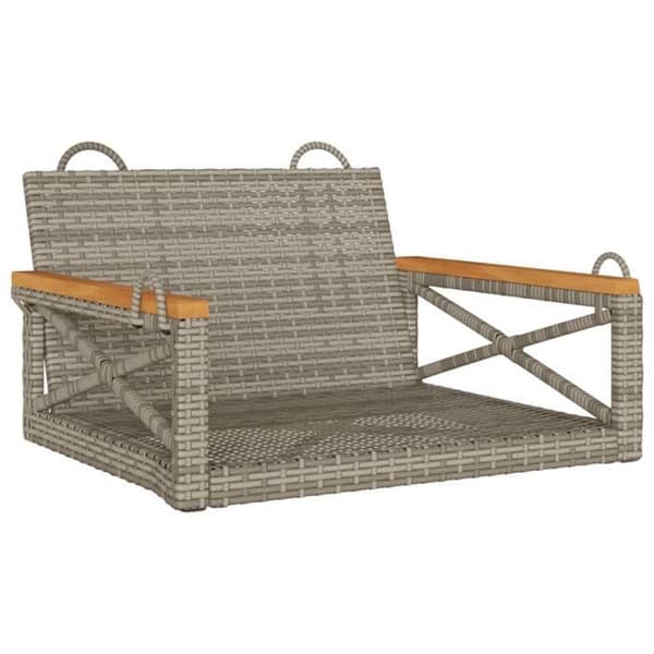 Maison Exclusive - Grå hängsoffa 63x62x40 cm flätad resin