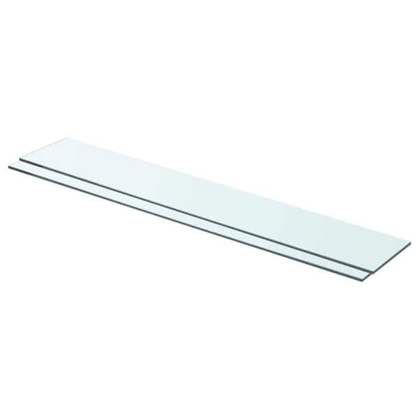 Maison Exclusive - Hyllpaneler 2 st Glas Transparent 80 x 12 cm