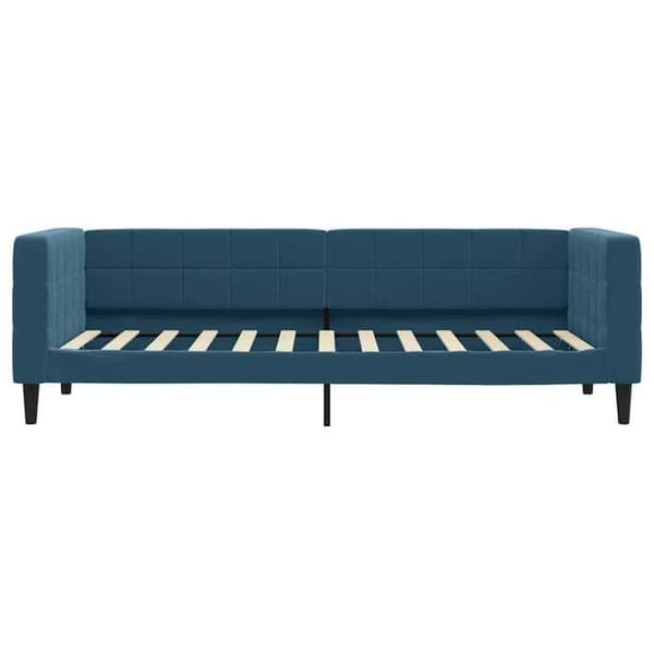 Maison Exclusive - Dagbädd med blå madrass 80x200 cm sammet