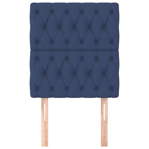 Maison Exclusive - Blå sänggavel 80x7x118/128 cm Tyg Blå