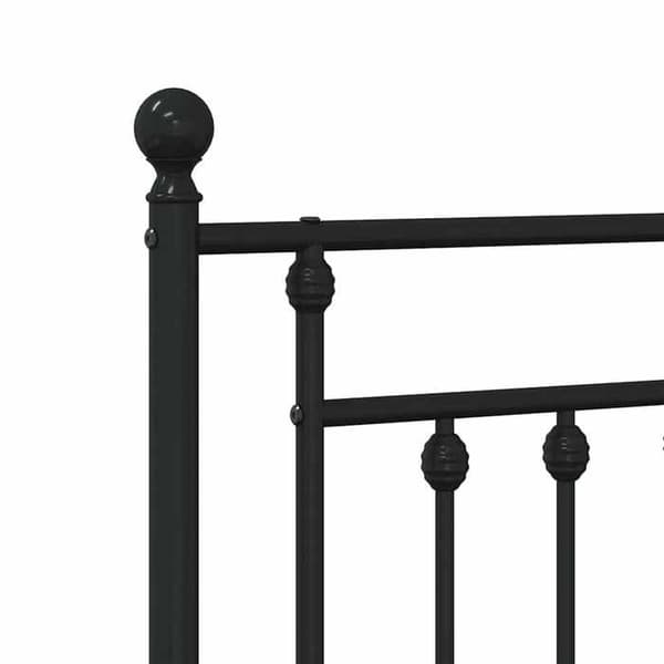 Maison Exclusive - Erstatnings hovedgærde i sort metal 193 cm