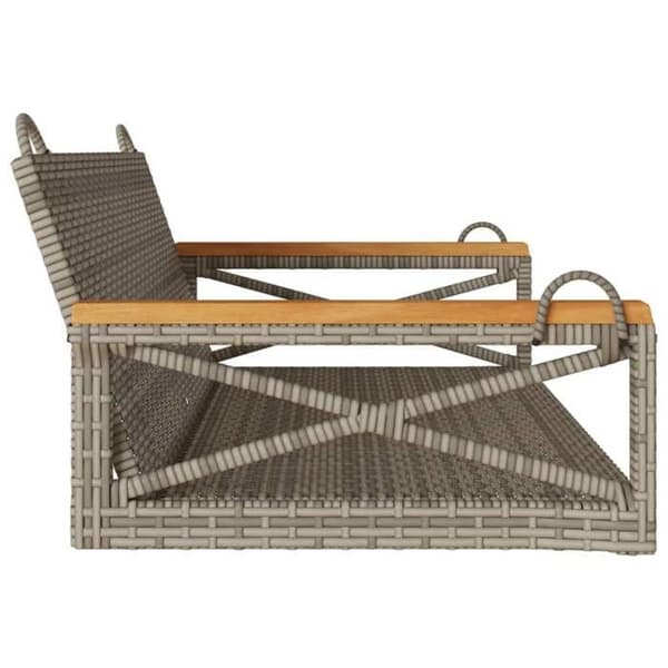 Maison Exclusive - Grå hängsoffa 109x62x40 cm flätad resin