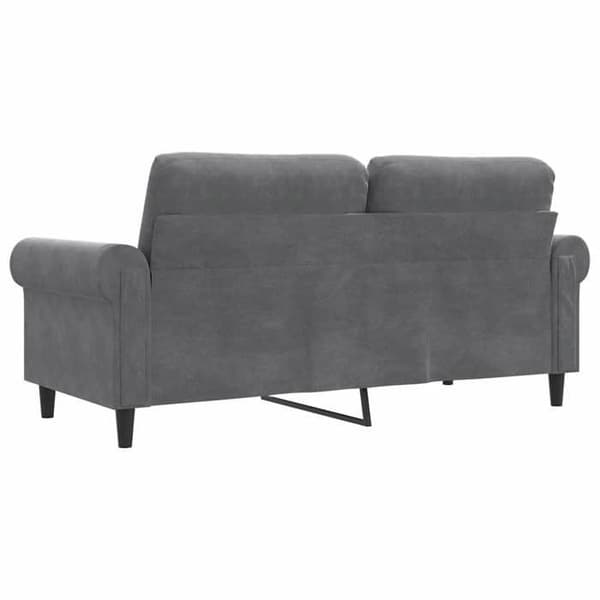 Maison Exclusive - Tummanharmaa 2-paikkainen sohva 140 cm Sametti